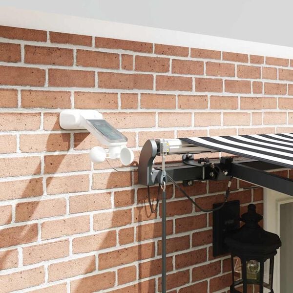 vidaXL Luifel automatisch uittrekbaar LED 500x300 cm antraciet en wit