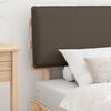 vidaXL Bedframe met Gevoerd Hoofdgedeelte Taupe 100 x 200 cm