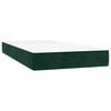 vidaXL Boxspring met matras fluweel donkergroen 90x190 cm