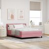 vidaXL Boxspringbed met matras Roze 200 x 160 cm Fluweel