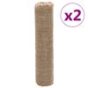 vidaXL Jute rollen 2 st 200 g/m&sup2; 0,5x50 m 100% jute