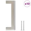 vidaXL Handvatten 10 st 96 mm roestvrij staal zilverkleurig