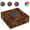 vidaXL Salontafel met Infinity LED 100x100x40 cm gerookt eikenkleurig