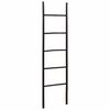 vidaXL Deken Ladder Zwart 50 x 190 cm Bamboe