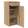 vidaXL Dressoir met lade Artisan Eiken 42,5 x 40 x 93 cm Bewerkt hout