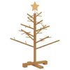 vidaXL Houten kerstboom met standaard Bruin 75 cm Massief grenenhout