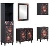 vidaXL Badkamerkastenset 5 st 62 x 33 x 58 cm Massief Mango Hout