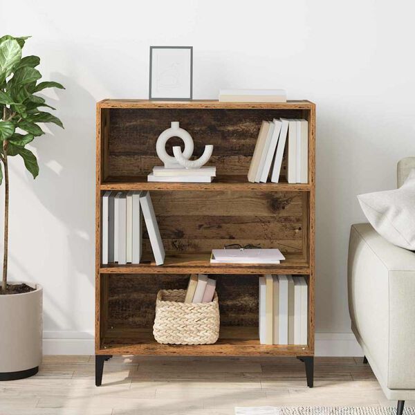 vidaXL Dressoir Oudhout 69,5 x 32,5 x 90 cm Bewerkt hout