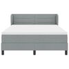 vidaXL Boxspringbed met matras Lichtgrijs 140 x 200 cm Stof