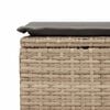 vidaXL 9-delige Loungeset met kussens poly rattan beige