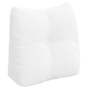 vidaXL Rugkussen Wit 45 x 24 x 50 cm Stof