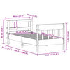 vidaXL Bedframe zonder matras massief grenenhout 90x200 cm