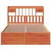 vidaXL Bedframe zonder matras massief grenenhout wasbruin 160x200 cm