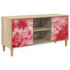 vidaXL Tv-meubel AACHEN 102 x 33 x 50 cm Sonoma Bewerkt hout