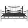 vidaXL Bedframe metaal zwart 160x200 cm