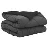 vidaXL Zomerdekbed 200 x 135 cm Zomer 200 gsm Zwart en Anthraciet