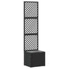 vidaXL Tuin Trellis Planter Zwart 35 x 30 x 135 cm Metaal