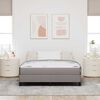 vidaXL Boxspringbed met matras Taupe 140 x 190 cm Stof