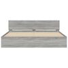 vidaXL Bedframe met hoofdeinde grijs sonoma eikenkleurig 180x200 cm
