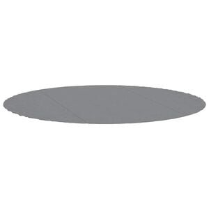 vidaXL Zwembadgrondzeil &Oslash;306 cm polyester geotextiel lichtgrijs