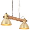 vidaXL Hanglamp industrieel 25 W E27 109 cm messingkleurig