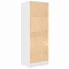 vidaXL Highboard met lade Wit 45.5 x 34 x 127 cm Bewerkt hout