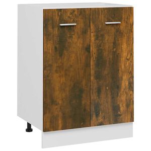 vidaXL Onderkast Lyon 60x46x81,5 cm bewerkt hout gerookt eikenkleurig