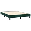 vidaXL Boxspring met matras fluweel donkergroen 140x190 cm