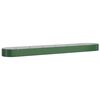 vidaXL Plantenbak 544x100x36 cm gegalvaniseerd staal groen