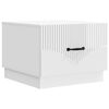 vidaXL Salontafel Hoogglans Wit 49 x 50 x 37 cm Bewerkt hout