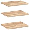 vidaXL Wandschappen 3 st zwevend 40x30x2 cm onbehandeld acaciahout