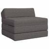 vidaXL Vouwbare Bankbed Lichtgrijs 200 x 70 x 10 cm Stof