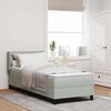 vidaXL Boxspringbed met matras Lichtgrijs 200 x 80 cm Fluweel