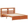 vidaXL Bedframe met hoofdeinde Wasbruin 160 x 200 cm Massief Vurenhout