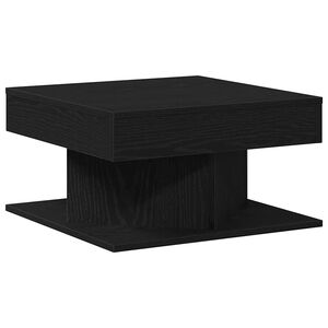 vidaXL Salontafel Zwart Eiken 57 x 57 x 30 cm Bewerkt hout