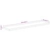 vidaXL Tafelblad rechthoekig natuurlijke rand 140x40x2,5 cm acaciahout