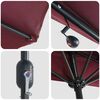 vidaXL Tuinparasol Bordeaux Rood 294 x 150 x 223 cm Polyester en staal