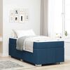 vidaXL Bedframe met matras Blauw 120 x 190 cm Stof