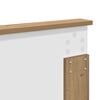 vidaXL Bedframe Ambachtelijk eiken 140 x 190 cm Massief grenenhout