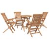 vidaXL Tuinset 3 st Bruin Massief Teak Hout