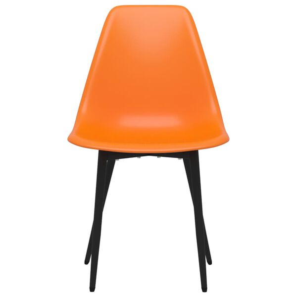 vidaXL Eetkamerstoelen 4 st PP oranje
