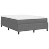 vidaXL Boxspring bed Lichtgrijs en wit. 203 x 140 x 60 cm