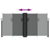 vidaXL Windscherm uittrekbaar 120x600 cm antraciet