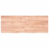 vidaXL Wandschap 160x60x(2-4)cm behandeld massief eikenhout lichtbruin