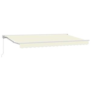 vidaXL Zijde Frame Cr&egrave;mekleurig 350 x 200 cm Polyester met PU-coating
