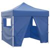 vidaXL Vouwtent met 4 zijwanden 3x3 m blauw