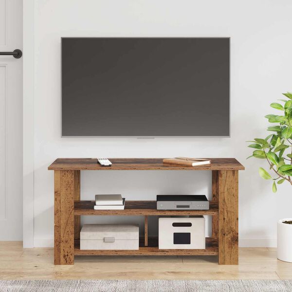 vidaXL TV-standaard Oudhout 100 x 40 x 50 cm