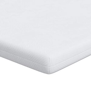vidaXL matrastopper 80 x 200 cm dik Jacquard stof Wit