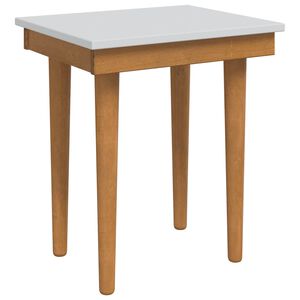 vidaxl Henktafel Kruk FAUSKE Wit 40 x 33 x 45 cm Massief grenenhout