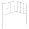 vidaXL Vervangend hoofdbord 100 cm metaal wit